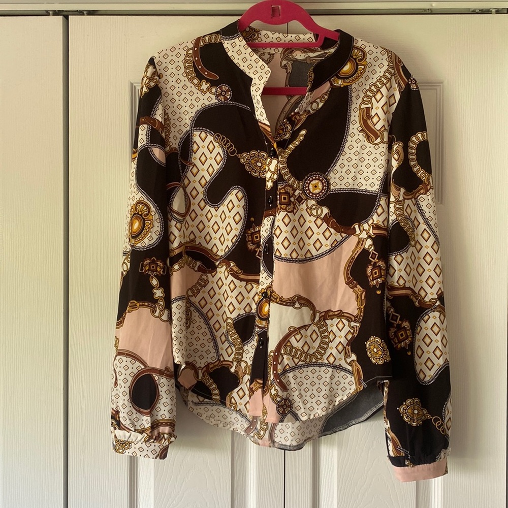 Button up pattern shirt